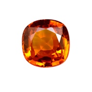 Natural Ceylon Orange Sapphire 7.20 Ct Cuhsion Cut Loose Gemstone