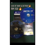 God of war & Detroit ps4