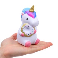 Kawaii Colorful Unicorn Squishy Simulation Doll Bread Scented Slow Rising Soft Squeeze Toy Stress Re