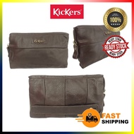 KICKERS ORIGINAL COW LEATHER CLUTCH BAG BEG LELAKI KULIT ORIGINAL LEMBU ASLI BRANDED