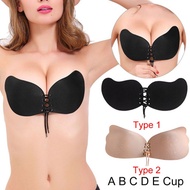 A B C D E  2 Style Cup Sexy Women Silicone Gel Invisible Bra Seamless Strapless Backless Bra