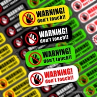 Hot-selling Do Not Touch Safety Warning Reflective Car Stickers Creative English Car Body Inner Bloc