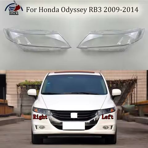 For Honda Odyssey RB3 2009-2014 Transparent Headlamp Cover Headlight Mask Lampshade Lamp Shell Plexi