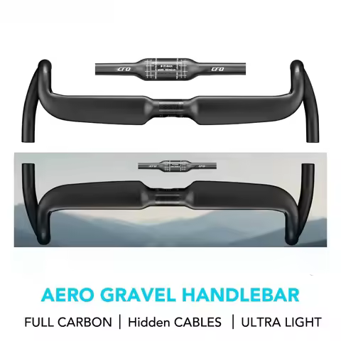 Full Carbon Gravel Bike Handlebar Speed Carbon Road Handlebars Internal Cables Racing Bike Drop Bent