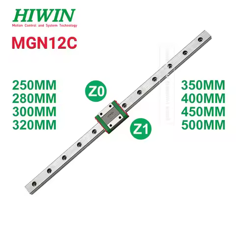 HIWIN MGN12C Z0 Z1 Stainless Steel Linear Rail Guide with Block