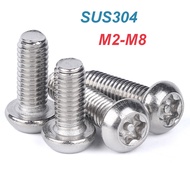 [XM] 304 Stainless Steel Torx Round Head with Column Screw M2-M8 Torx Pan Head Anti-theft Screw
