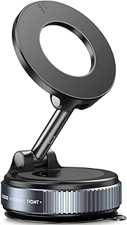 2026 Upgraded Vacuum Magnetic Car Phone Holder120LBS Ultra Suction Cup & 3000gf Magnet 780° Adjustab
