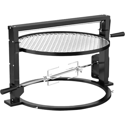 Adjustable Fire Santa-maria Style Grill Rotisserie Attachment for 22 Weber Kettle Grills - Worldwide