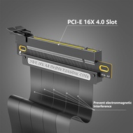 PCIE 4.0 Extension Cable 64GBS Silver-plated Riser Cable with PCI Express Port for RTX4090 RTX3060 R