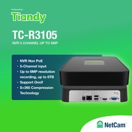 TIANDY NVR TC-R3105 5 CHANNEL; TC-R3110 10 CHANNEL I/B/EU SUPPORT 6MP