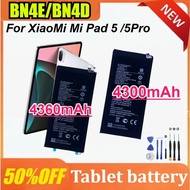 New 4360/4300mAh BN4E BN4D Replacement Battery for XiaoMi Mi Pad5 Pad 5 Pro Rechargeable Tablet Batt