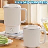 800ML Portable Folding Electric Kettle Stainless Steel Mini Travel Kettle Foldable Electric Jug Outd