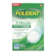 Polident 3 Minute Denture Cleanser 30 Tablet