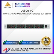 BEHRINGER ULTRA-DI PRO DI800 V2 Professional Mains/Phantom Powered 8-Channel DI-Box