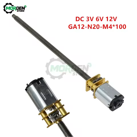GA12-N20-M4*100 DC 3V 6V 12V Micro Speed Gear Motor Reduction Gear Motors 30 60 100 150 200 300 400R