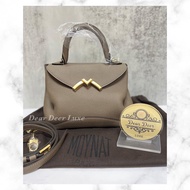 全新 Moynat Gaby BB Tuape gold hardware 大象灰 金扣 現貨