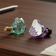 KBEAR Rosefinch Hi-Res Earphones 20-20kHz: Zinc Alloy & PC shell, 1.2m/2m low-impedance cable, stere