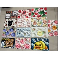 Random flower cartoon 5D diatome mat/home mat