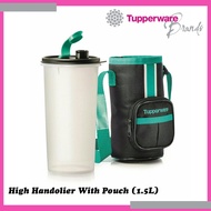 Tupperware High Handolier With Pouch 1.5L On-the-Go Water Bottle