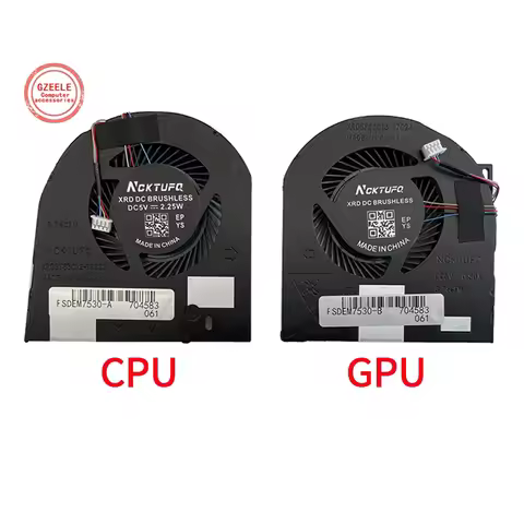 NEW Laptop CPU GPU Cooling Fan For Dell Precision 7530 M7530 7540 M7540 P74F