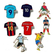 4/8PCS Creative Football Enamel Pin Cool Star Professional Athletes Brooches Lapel Backpack Badge Pa