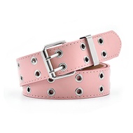 Versatile Punk Belt Retro Double-Breasted Metal Belts Fashionable Jeans Decorative Belts Tali Pingga