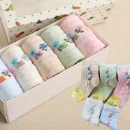 HM Infant Shop [W015] 2016 Spring Summer Cotton Gift Box Children's Socks Male Female Baby Boxed Mes