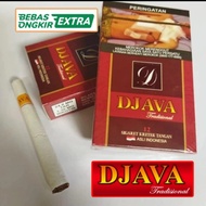 rokok djava merah 12 batang sigaret kretek tangan  bukan filter