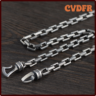 CVDFR BOCAI ใหม่100% สร้อยคอ S925แท้เงินเครื่องประดับโบราณพังค์ของผู้ชายสร้อยคอหนา7มม. บุคลิกภาพที่โ