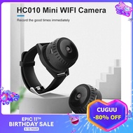 CUGUU Small Hidden Watch Camera S-py DVR Waterproof HD Wireless Mini WIFI Infrared Night Vision Video Cam Recording Smart Home security Camera CCTV Outdoor monitor connect to phone Super small camera hidden mini 4k micro wifi camera