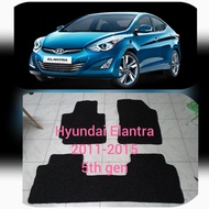 Hyundai Elantra 2011-2020 5th 6th gen nomad rubber car mat with piping Elantra Custom Fit nomad mat