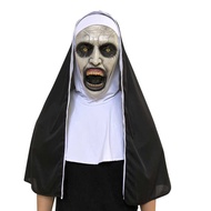 Festival Halloween Horror Movie The Conjuring 2 Nun Mask Scary Female Ghost Face Headgear