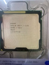 電腦cpu intel i7 2600