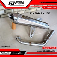 Original Adashi X-MAX 250 Full System Racing Exhaust, Akron Titan Type