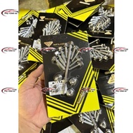 Full Set of 304 Salaya CNC Stainless Steel Bull Head Screws Mounted with Wave Dream Fuled