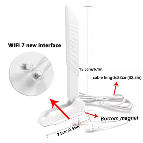 2.4G 5G 6G Tri-band Quick Plug WIFI-7 Gaming Motherboard Antenna For ASUS ROG Strix B850-G B860-G Z7
