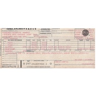 RBF CHINA AIRLINES OC PAPER FLIGHT TICK TICKET-CIOC