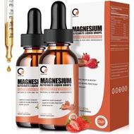 Magnesium Glycinate Liquid Drops,1000 mg Liquid Magnesium Supplement with Bromelain, Vitamin B6 C D,