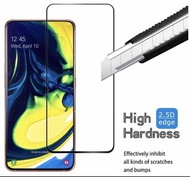 Samsung Galaxy A80 全覆蓋鋼化防爆玻璃 保護貼 黑色 9H Hardness Full Coverage Tempered Glass Screen Protector Black 