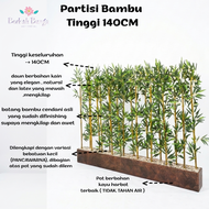Bambu Partisi 140cm/Bambu Penyekat Ruangan/Bambu Pembatas Ruangan/Tirai Bambu/Tirai Penyekat/Tirai P