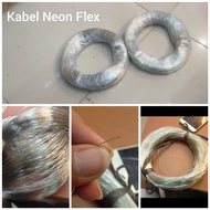 Kabel tunggal install neon flex led strip transparent wires