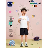 HLA/Hailan's Home Is Wonderful Series Short-Sleeved T-Shirt 26 Summer New Style Cool Top Boys Girls 