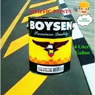 Boysen Traffic Paint Alkyd / Reflectorized Gallon 4 Liters Traffic Enamel