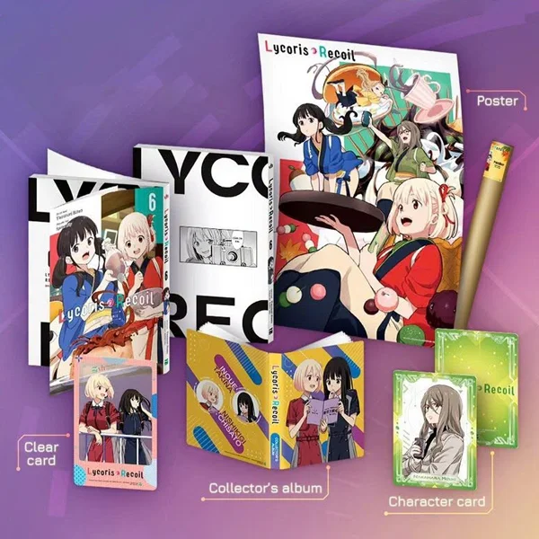 Lycoris Recoil - Tập 6 - Bản Sưu Tầm - Tặng Kèm Character Card + Collector's Album + Clear Card + Po