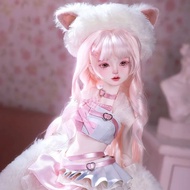 Official Genuine bjd Girl Doll Quarter Fuka Fuka Kitten Girl Environmentally Friendly Resin Sweet Se