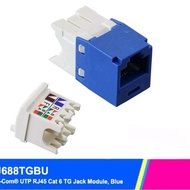 DB222 }} Panduit Modular Jack Rj45 cat.6 CJ688TGBU Modular Panduit cat.6 CJ688TGBU biru
