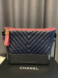 Chanel Gabrielle Hobo Bag (Navy Blue with Pink) 深藍粉紅 拼色