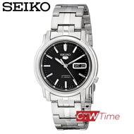 Seiko นาฬิกาผู้ชาย สายสแตนเลส  Automatic รุ่น SNKK71K1 (สีเงิน / หน้าปัดดำ)