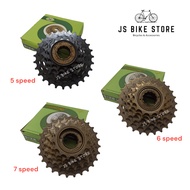 5 speed/6 speed/7 speed spoket basikal bicycle freewheel sprocket with gear multi speed MTB