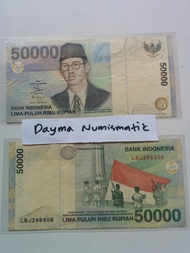 Uang Kuno Rp 50.000 Tahun 1999 / 50000 Rupiah Soepratman